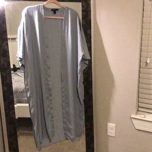 Baby blue long blouse